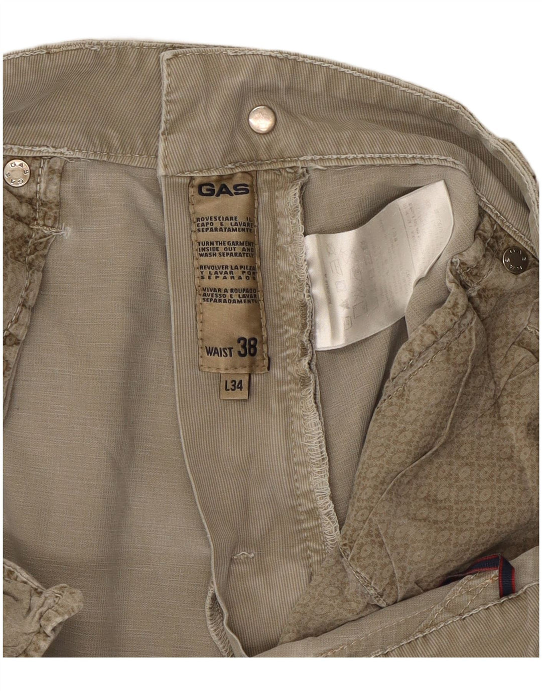 Ανδρικό παντελόνι GAS Morris Slim Casual W38 L34 Khaki