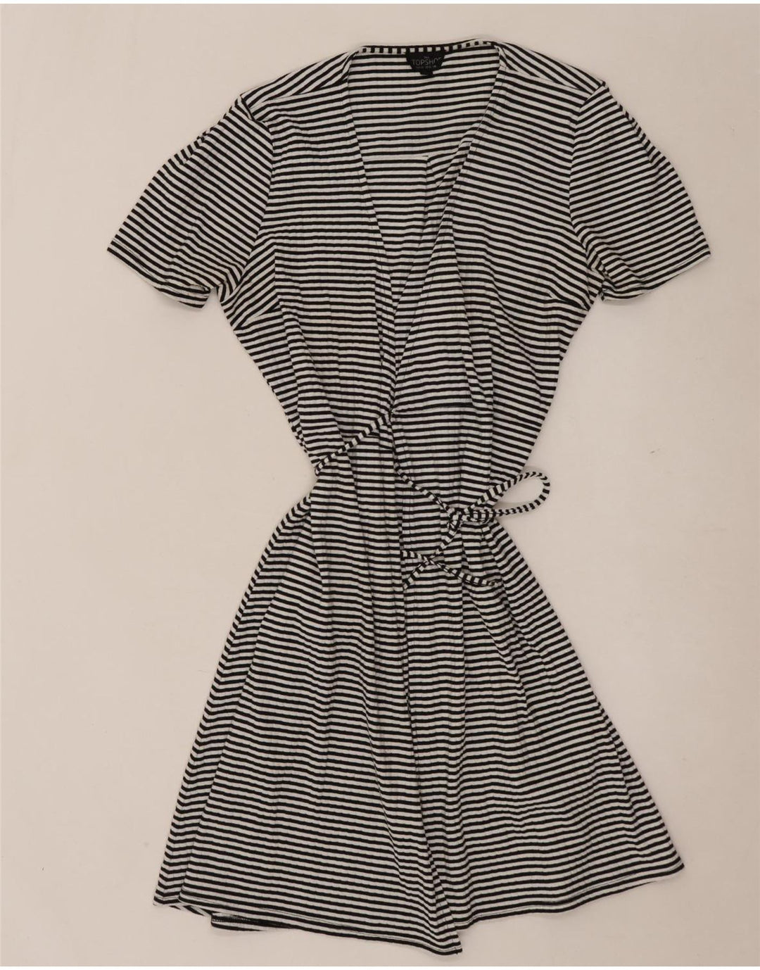 Γυναικείο φόρεμα Topshop Wrap UK 10 Small Black Ride Polyester
