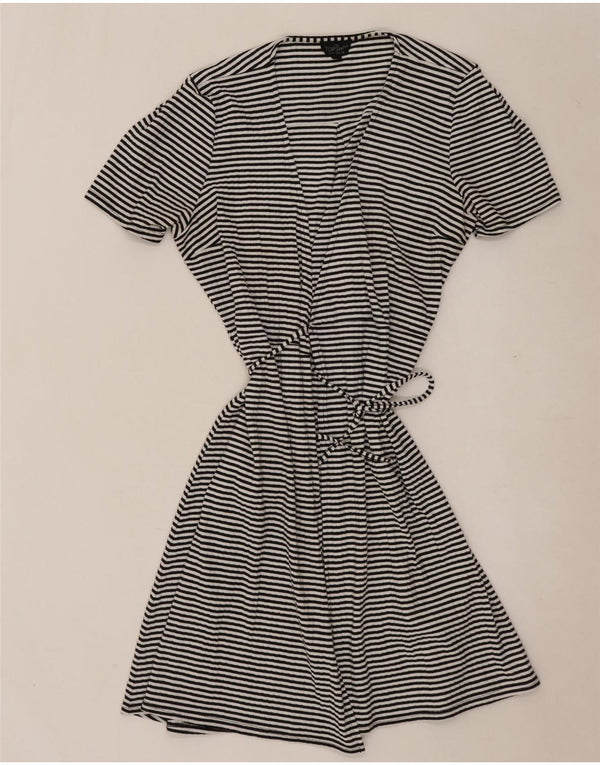 Γυναικείο φόρεμα Topshop Wrap UK 10 Small Black Ride Polyester