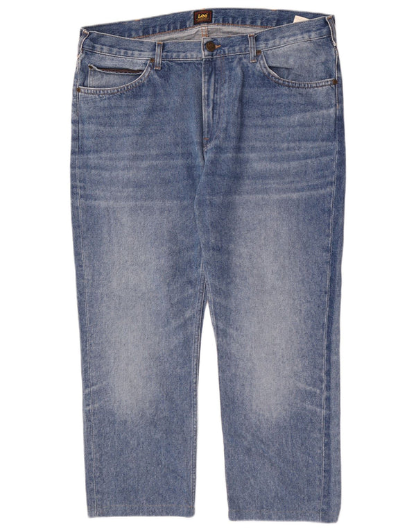 Lee Mens Rider Slim Straight Jeans W38 L27 Μπλε βαμβακερό