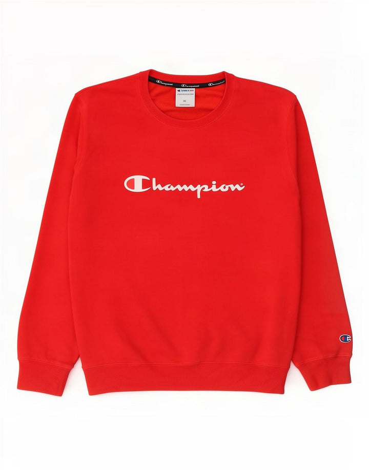 Champion Γραφικό Ανδρικό Φούτερ Jumper 2XL Κόκκινο βαμβακερό