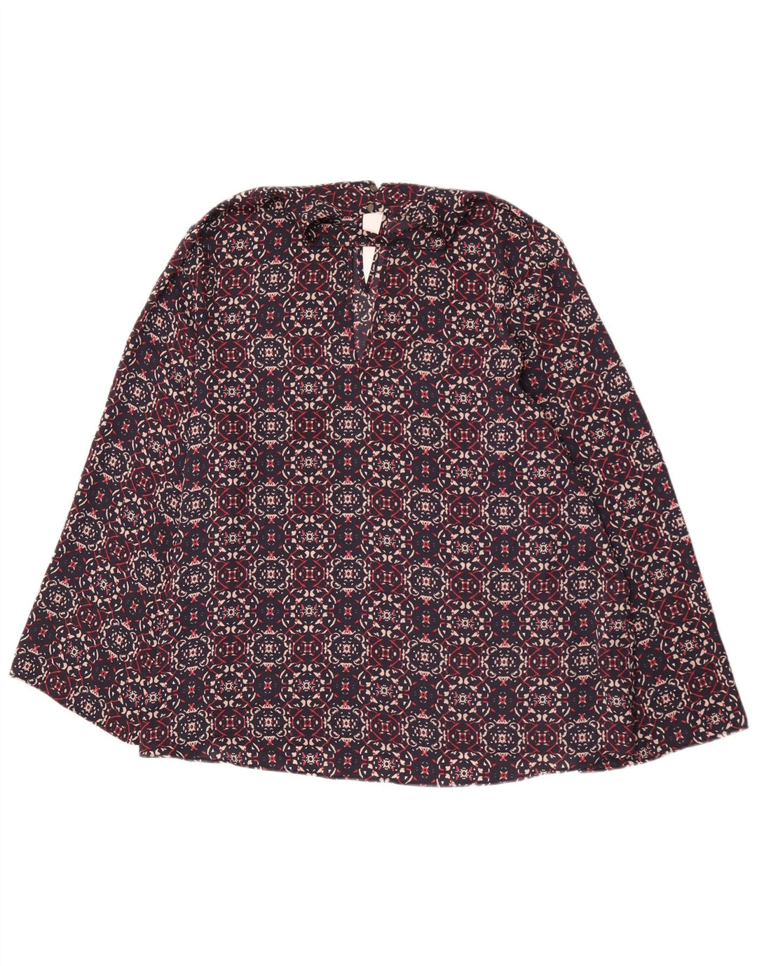 Marks & Spencer Γυναικεία μπλούζα με Abstract Pattern Top UK 22 3XL Navy Blue