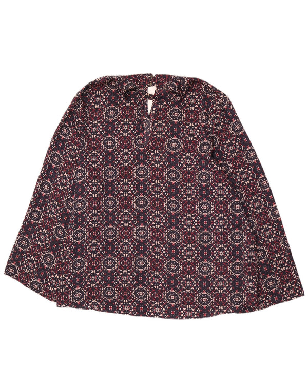Marks & Spencer Γυναικεία μπλούζα με Abstract Pattern Top UK 22 3XL Navy Blue