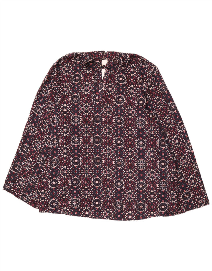 Marks & Spencer Γυναικεία μπλούζα με Abstract Pattern Top UK 22 3XL Navy Blue