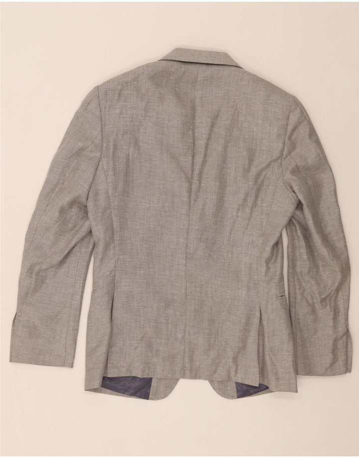 Reiss Ανδρικό σακάκι σακάκι με 2 κουμπιά UK 38 Medium Grey Wool