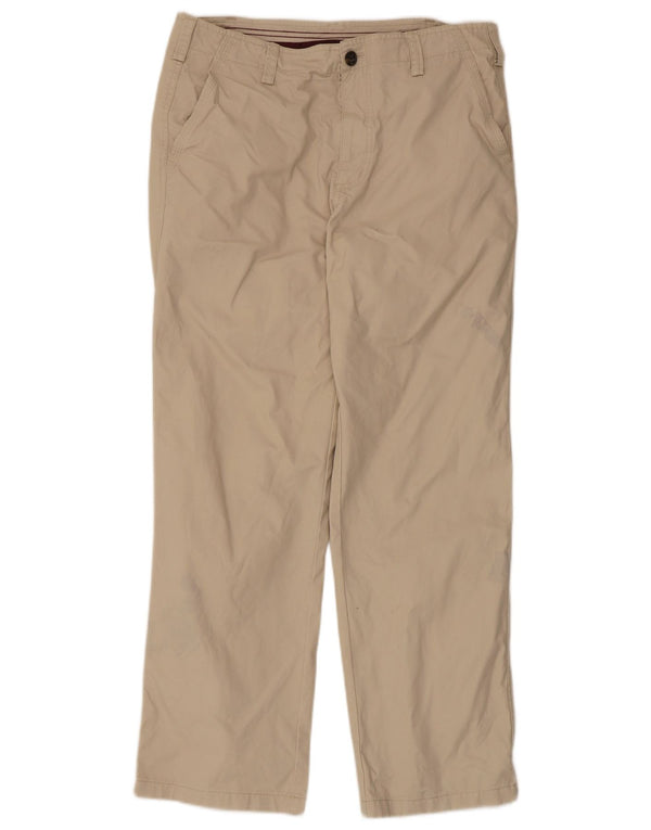 Zara Ανδρικό ίσιο παντελόνι Chino EU 42 Large W32 L29 Μπεζ βαμβακερό