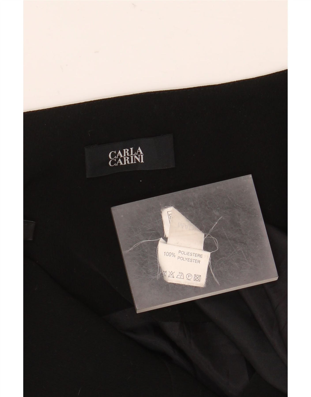 Carla Carini Γυναικεία φούστα σε γραμμή Α UK 8 Small W28 Μαύρο Πολυεστέρας