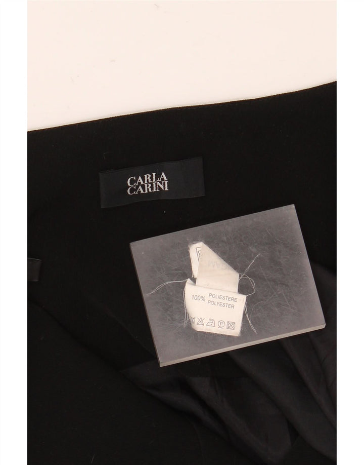Carla Carini Γυναικεία φούστα σε γραμμή Α UK 8 Small W28 Μαύρο Πολυεστέρας