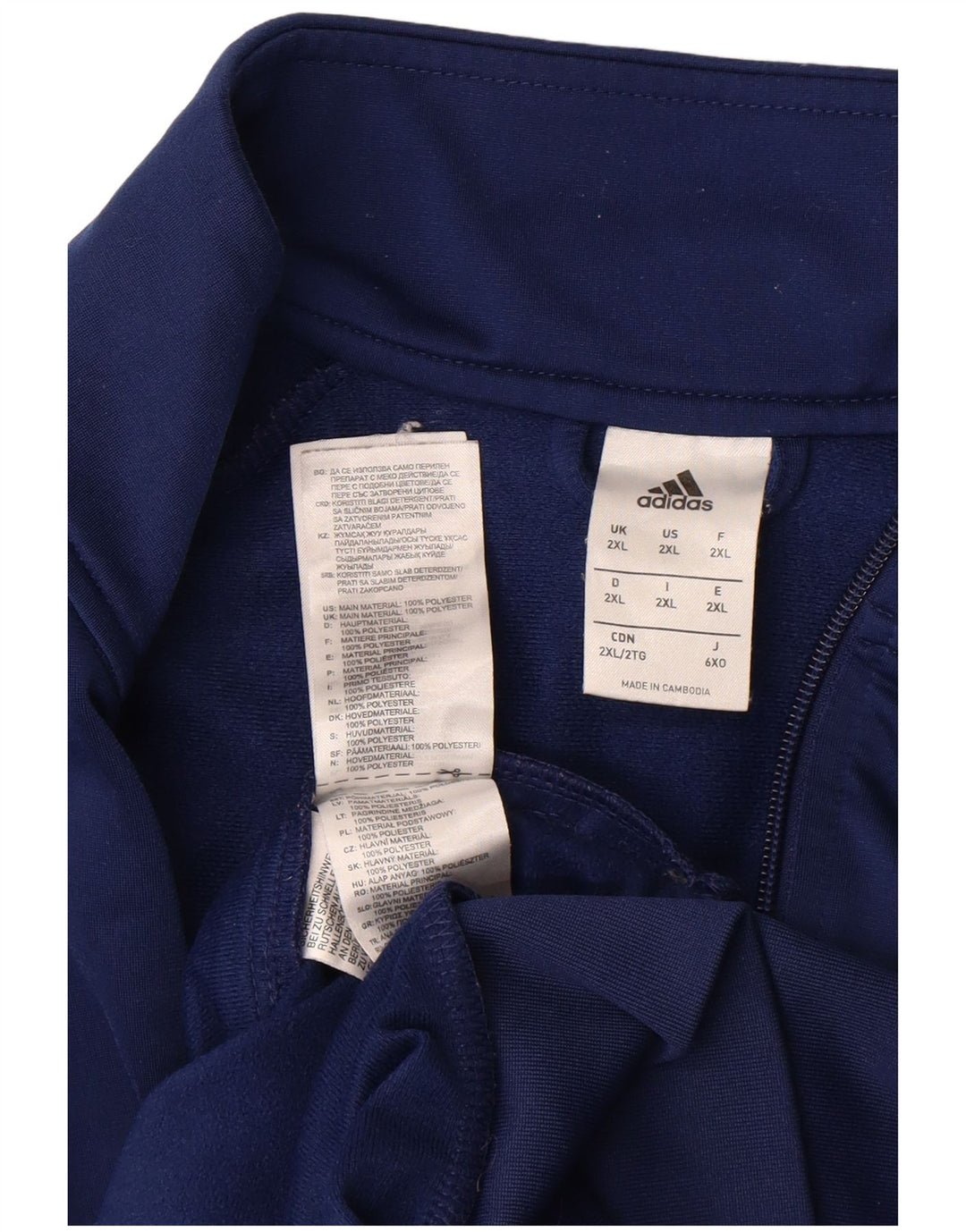 Ανδρική φόρμα Adidas Top Jacket 2XL Navy Blue Polyester