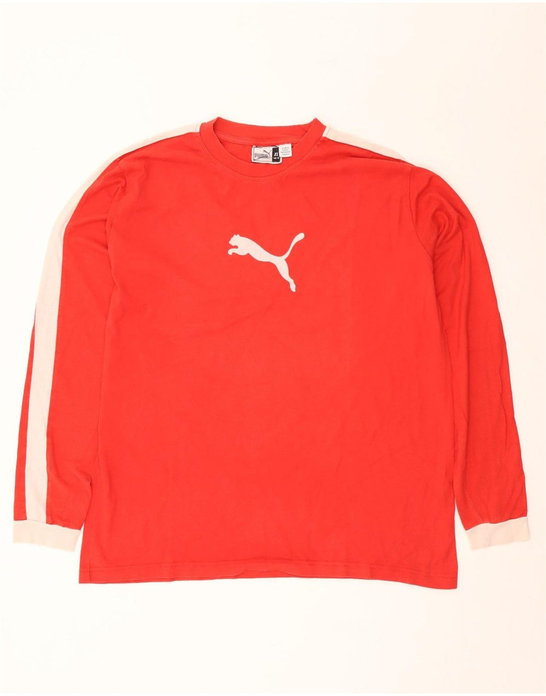 Ανδρικό γραφικό μπλουζάκι Puma μακρυμάνικο XL κόκκινο χρώμα