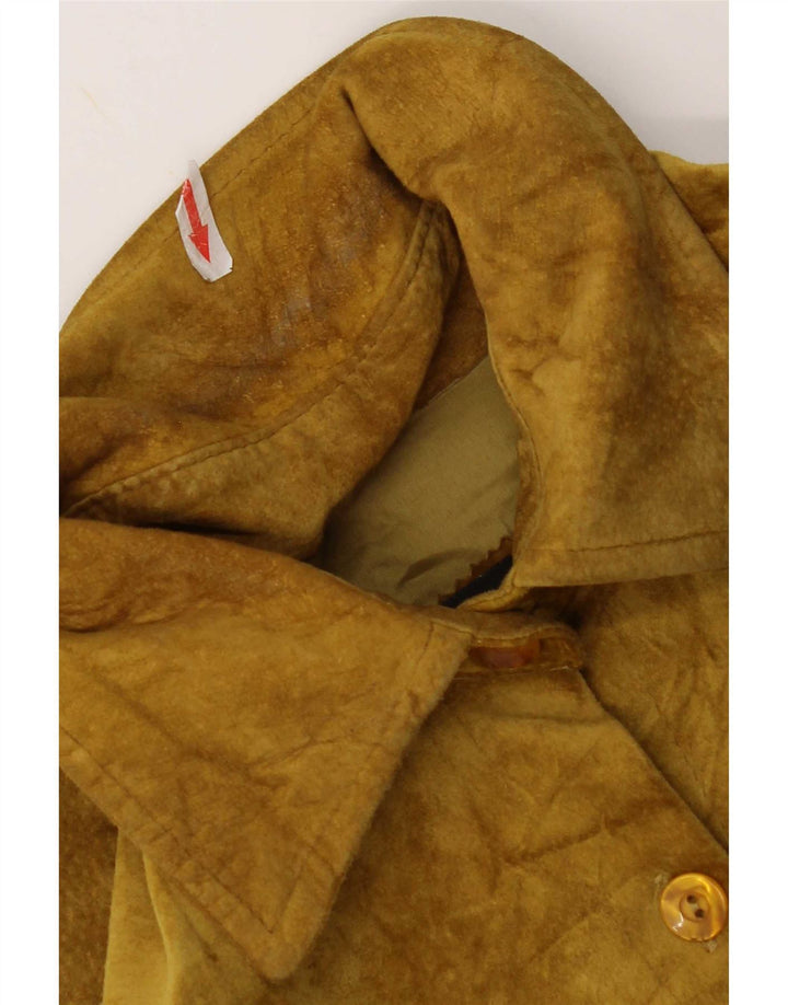 Vintage Γυναικείο Suede Jacket IT 48 XL Khaki
