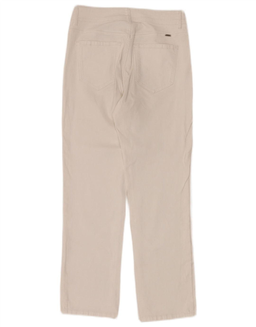 Massimo Dutti Γυναικείο ίσιο τζιν EU 36 XS W26 L26 Λευκό
