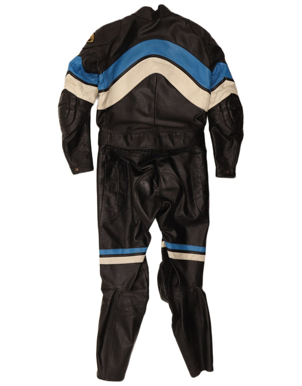 DAINESE Mens 2 Piece Set EU 52 Large W36 L30 Black Leather Motorcycle