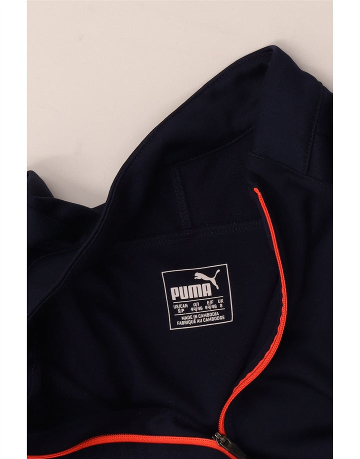 Ανδρική φόρμα πουλόβερ με φερμουάρ Puma Top Small Navy Blue