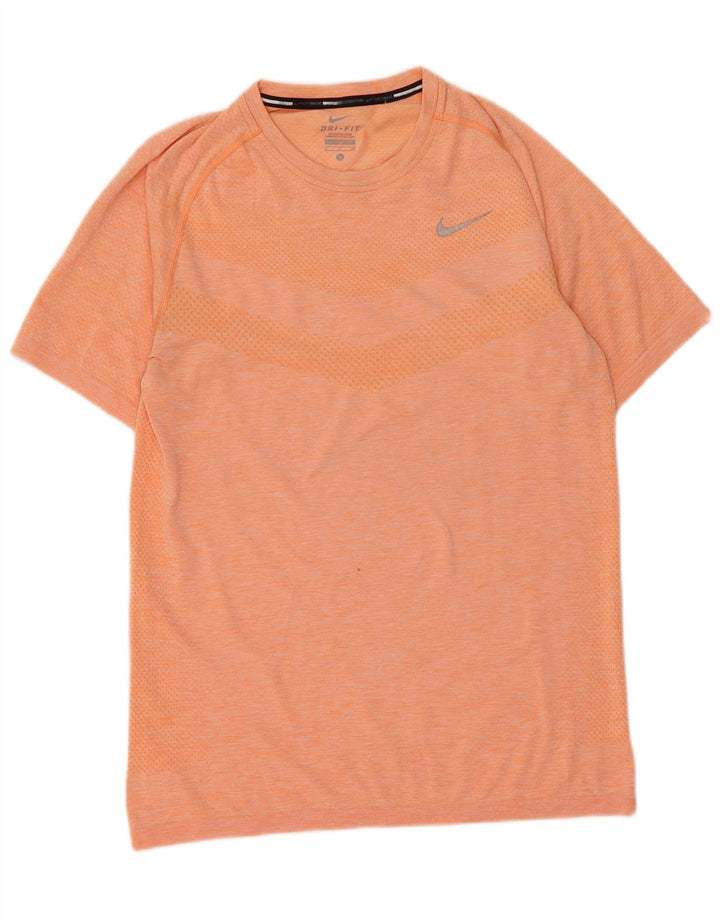 Ανδρικό μπλουζάκι Nike Dri Fit T-Shirt, μικρό πορτοκαλί ριγέ