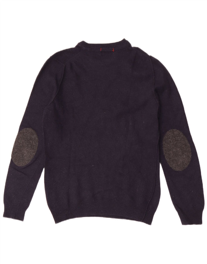 Ανδρικό πουλόβερ Woolrich Crew Neck Jumper Μικρό μάλλινο Navy Blue
