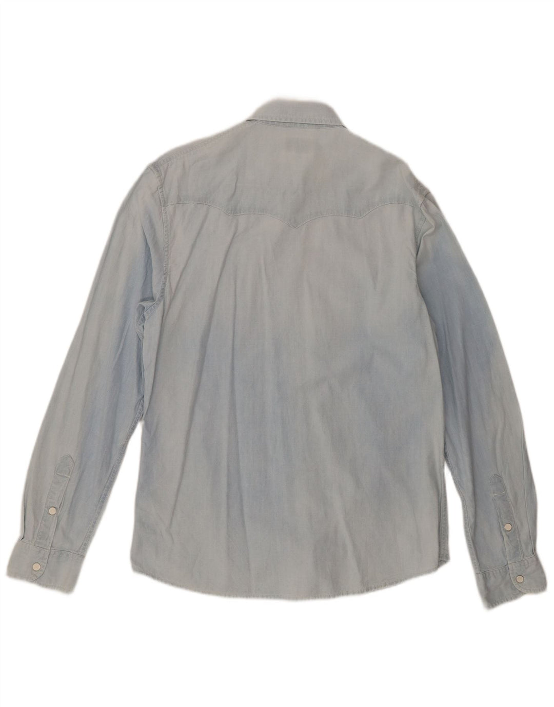 Ανδρικό πουκάμισο Wrangler κανονικό μεσαίο μπλε βαμβακερό