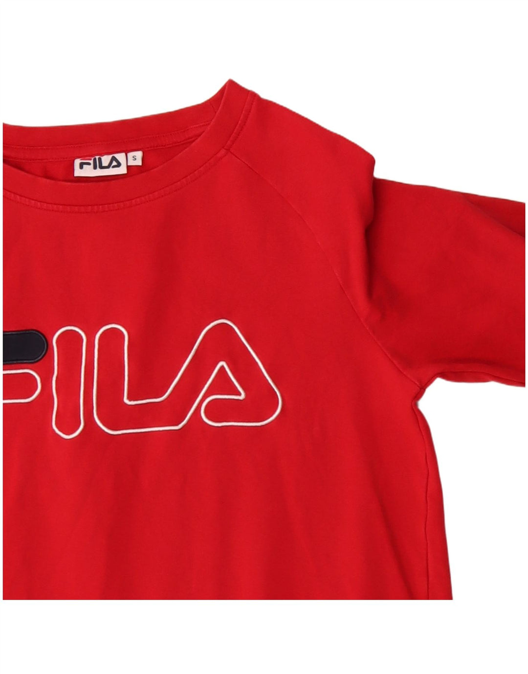 Fila Γυναικείο Φούτερ γραφικό Jumper UK 10 Small Red Cotton