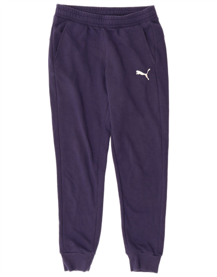 Γυναικεία αθλητική φόρμα PUMA Παντελόνι Joggers UK 14 Medium Navy Blue Cotton