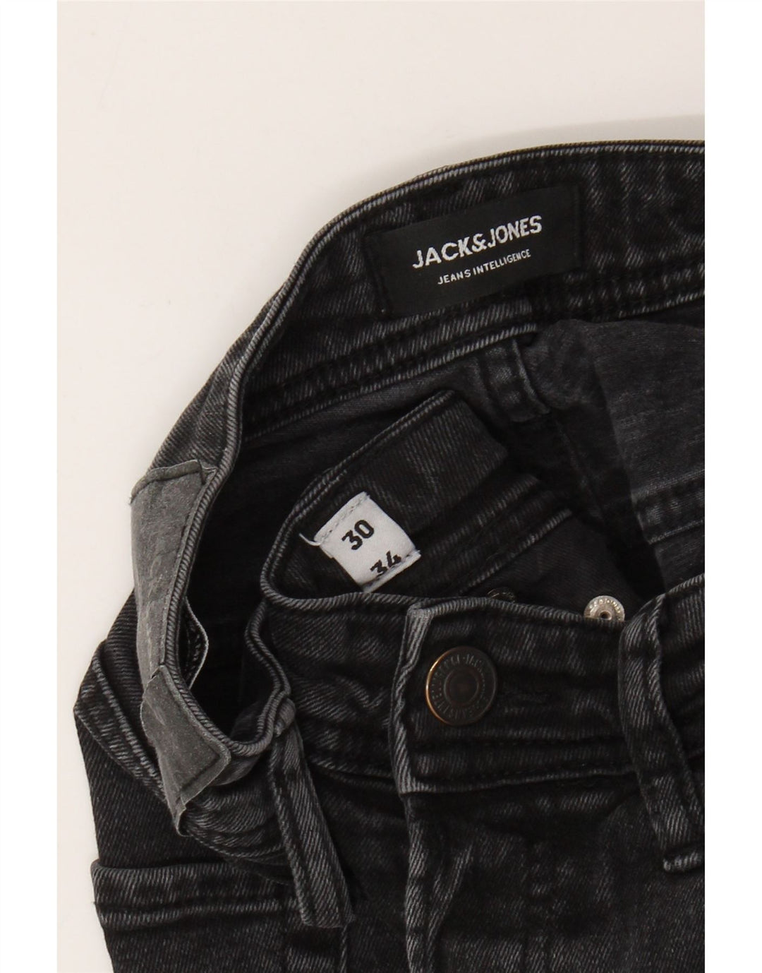Jack & Jones Ανδρικό GLENN Slim Jeans W30 L31 Γκρι βαμβακερό