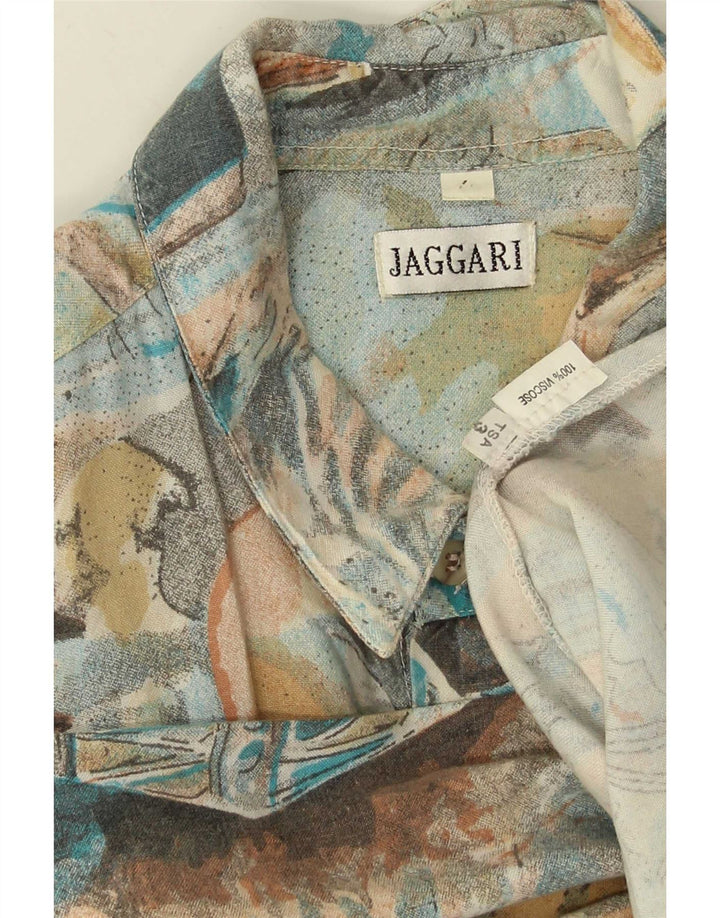 Vintage ανδρικό πουκάμισο μεγάλο πολύχρωμο συνονθύλευμα βισκόζη