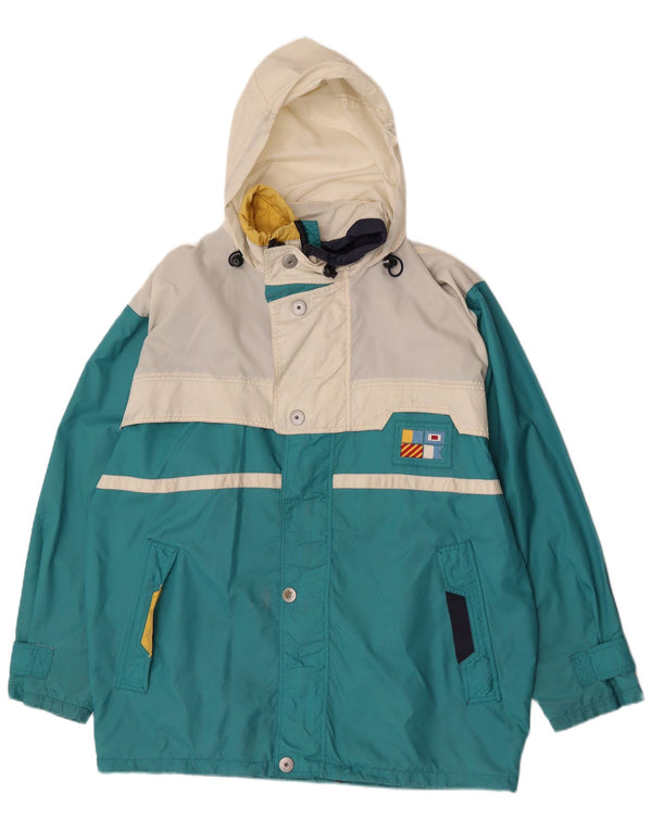 K-Way Ανδρικό μπουφάν σκι με κουκούλα UK 40 Large Blue Colorblock Πολυεστέρας