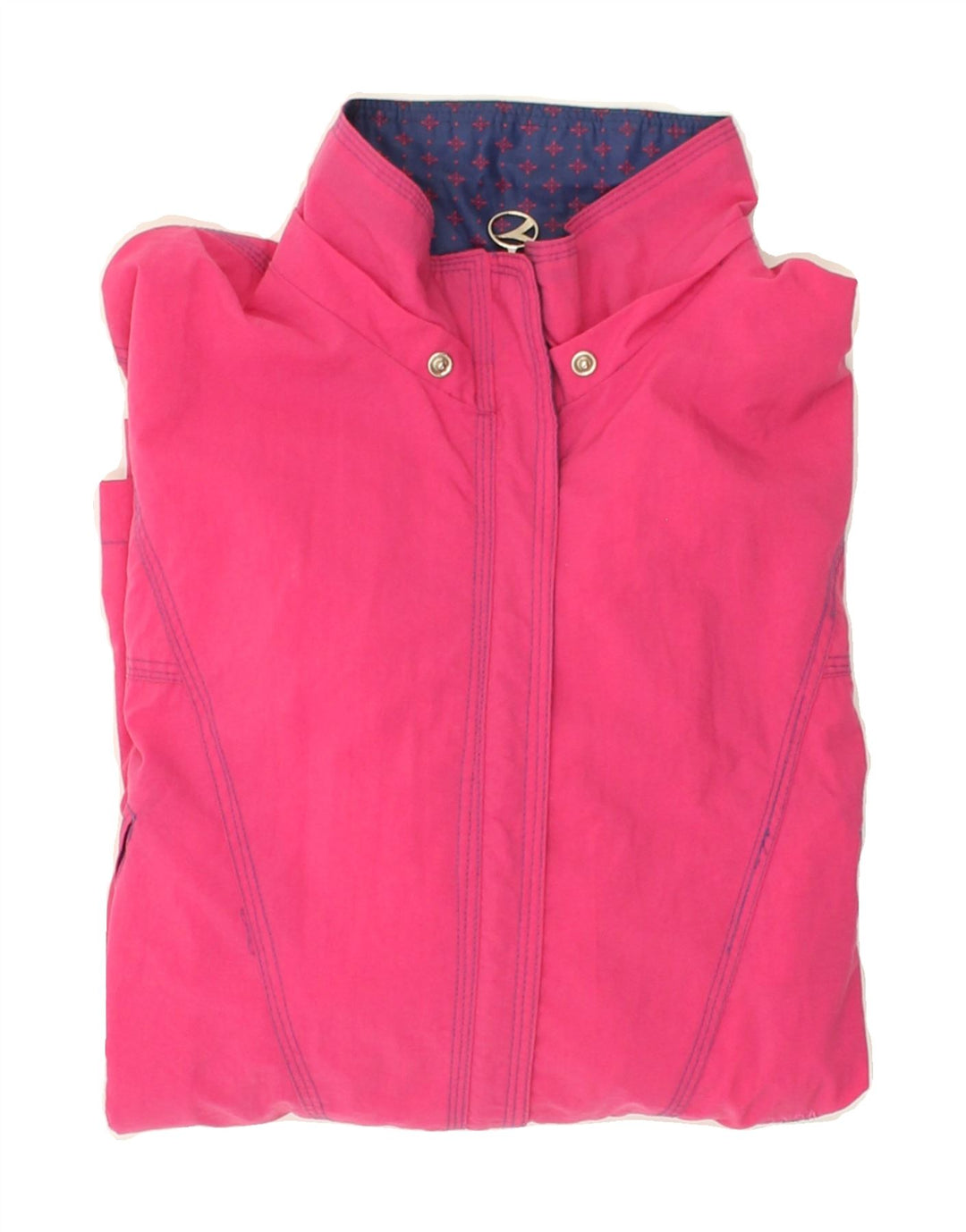 DIADORA Womens Oversized Tracksuit Top Jacket UK 10 Small Pink Nylon | Vintage Diadora | Thrift | Second-Hand Diadora | Used Clothing | Messina Hembry 