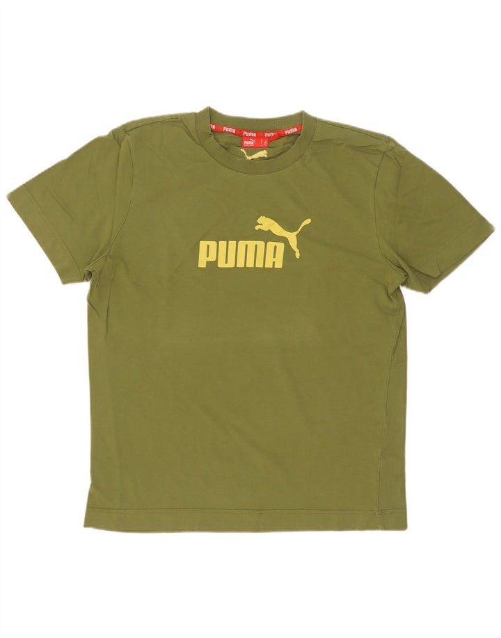 Ανδρικό γραφικό μπλουζάκι Puma Top Μεσαίο πράσινο