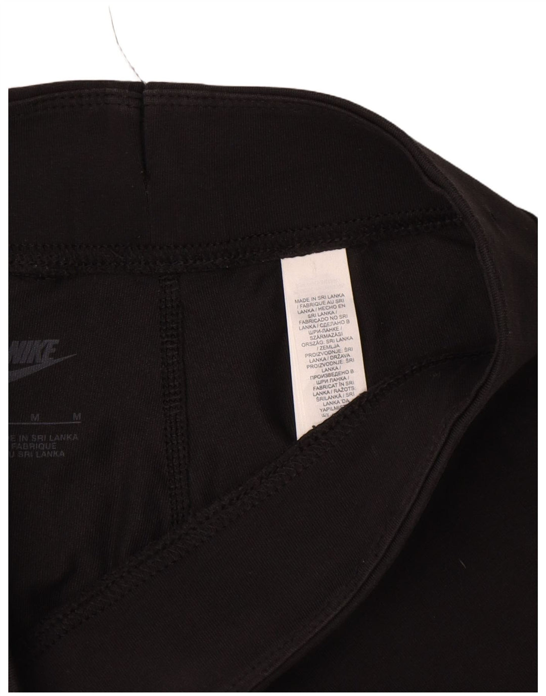 Γυναικεία γραφικά κολάν Nike UK 14 μεσαίο μαύρο βαμβακερό