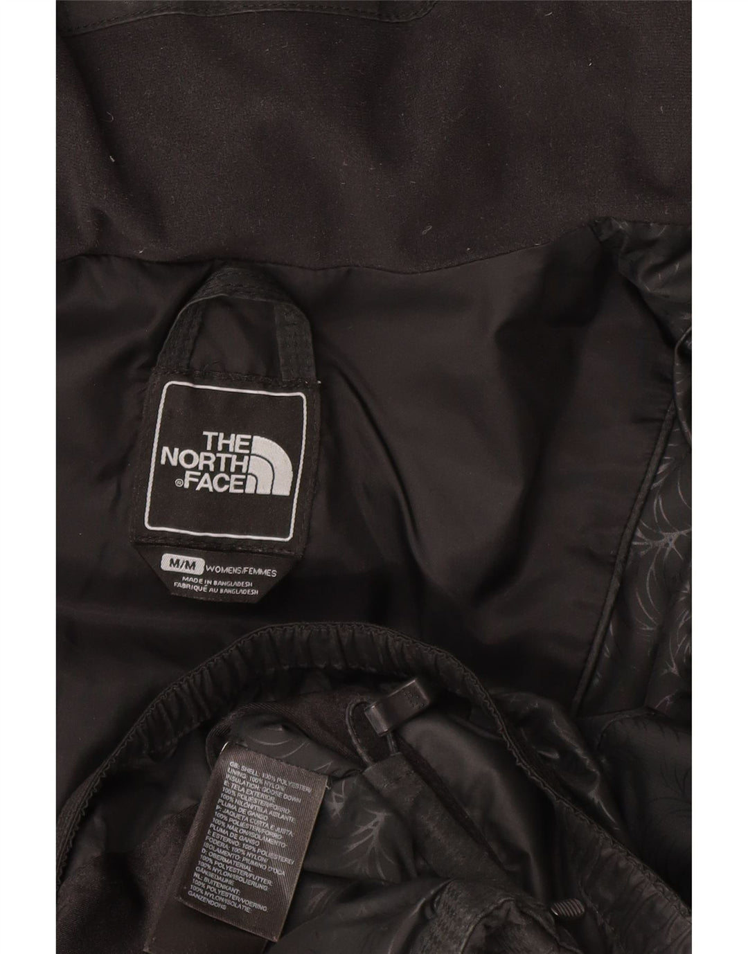 The North Face γυναικείο μπουφάν με κουκούλα με επένδυση UK 14 Μεσαίο μαύρο πολυεστέρα