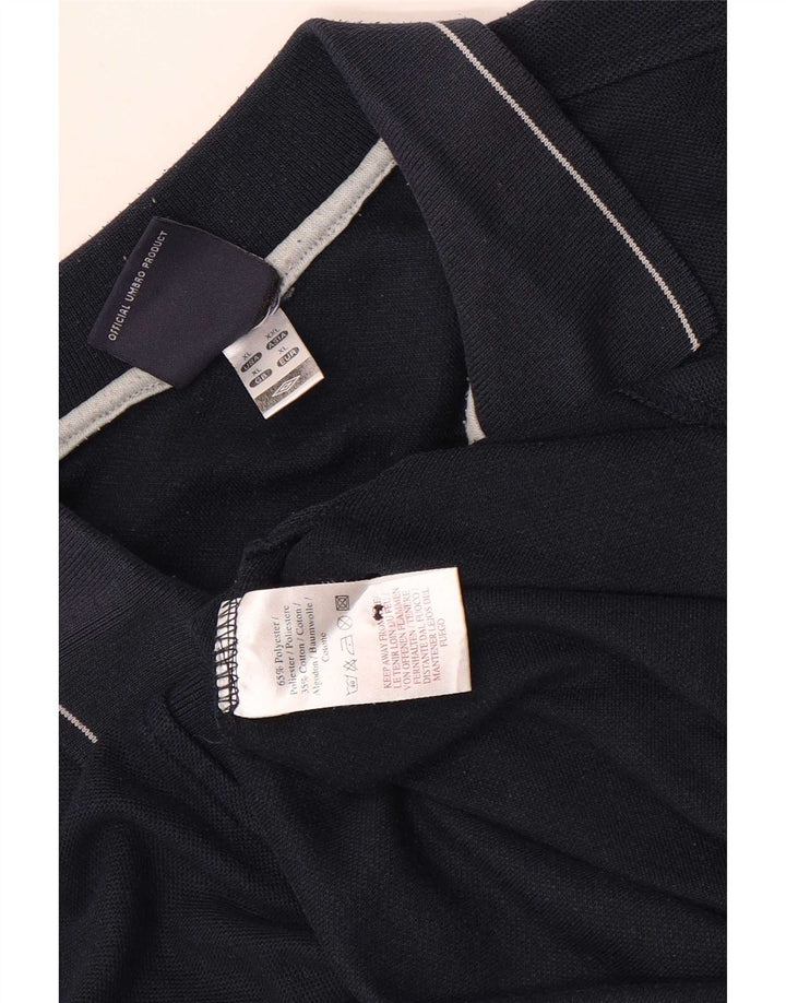 Ανδρικό πουκάμισο Umbro Polo XL Navy Blue Polyester