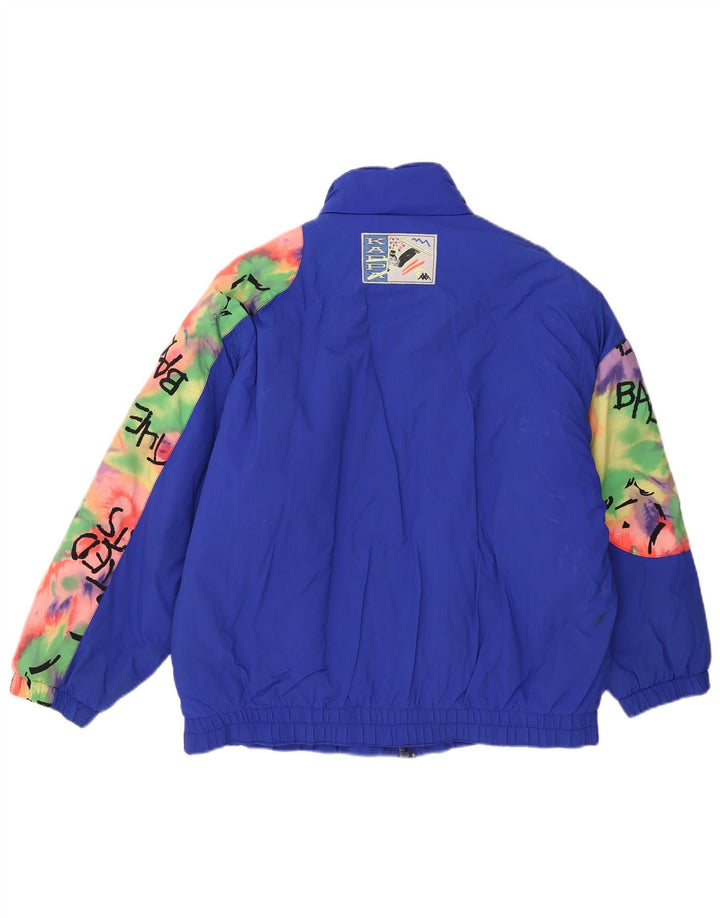 Kappa Boys Graphic Relaxed Fit Jacket Ski 15-16 Years Blue Colourblock