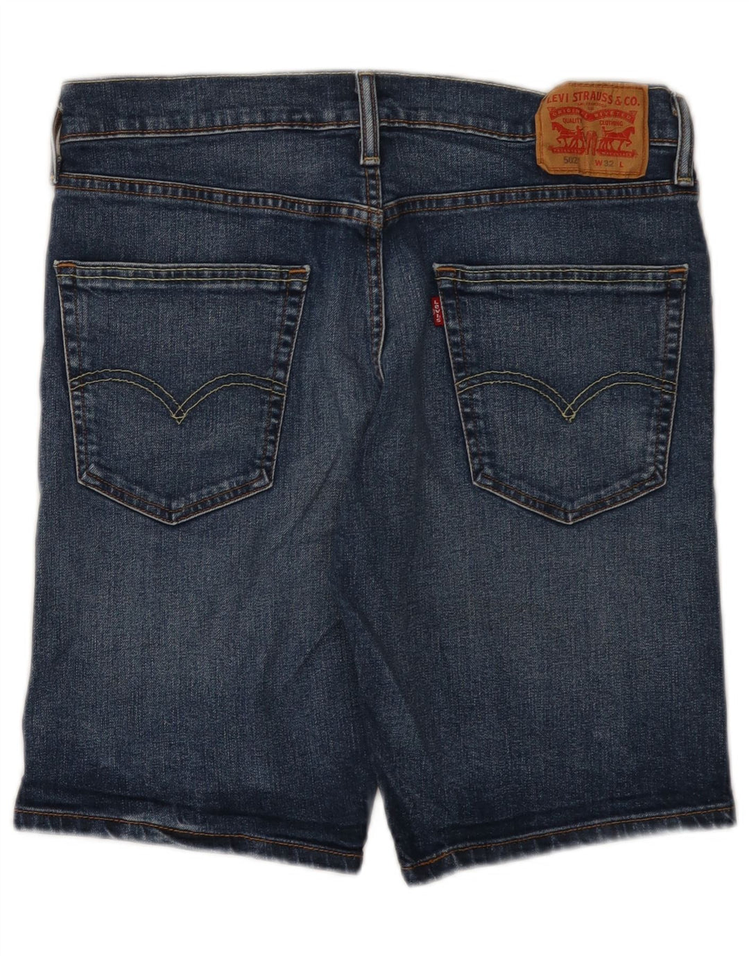 LEVI'S Ανδρικό τζιν σορτς 502 W32 μεσαίο μπλε βαμβακερό
