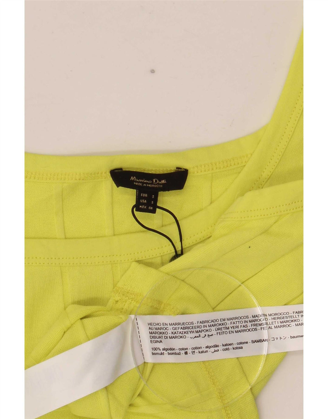 Massimo Dutti Γυναικείο Γιλέκο Τοπ UK 8 Μικρό κίτρινο βαμβακερό