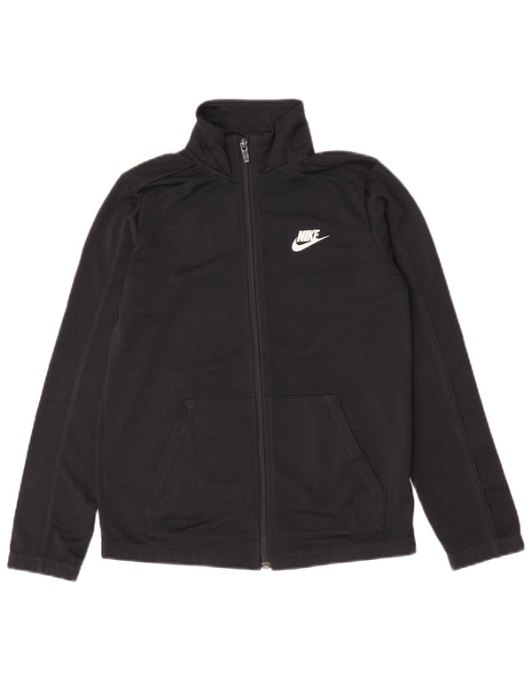 Μπουφάν Nike Boys αθλητική φόρμα 10-11 ετών μεσαίο μαύρο πολυεστέρα