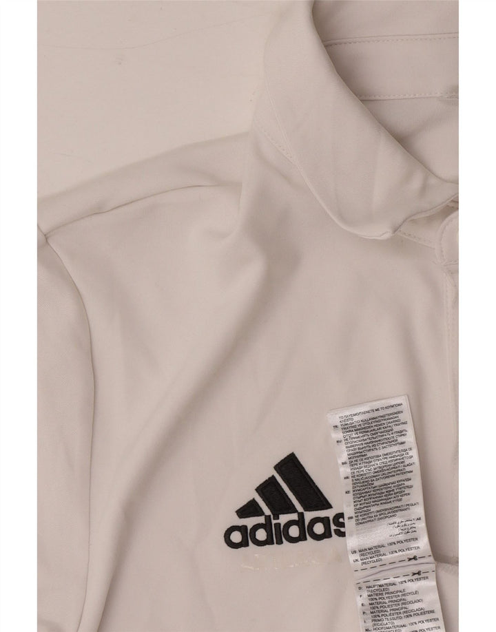 Adidas Ανδρικό πουκάμισο Aeroready Polo Μικρό λευκό πολυεστέρα
