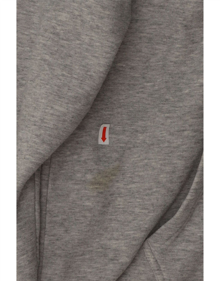 TOMMY HILFIGER Mens Hoodie Jumper Small Grey Cotton