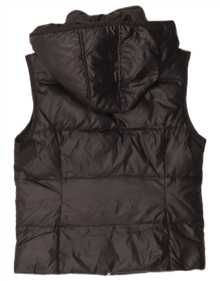 Γυναικεία Gas Hooded Gilet Gilet UK 12 Medium Black Polyamide