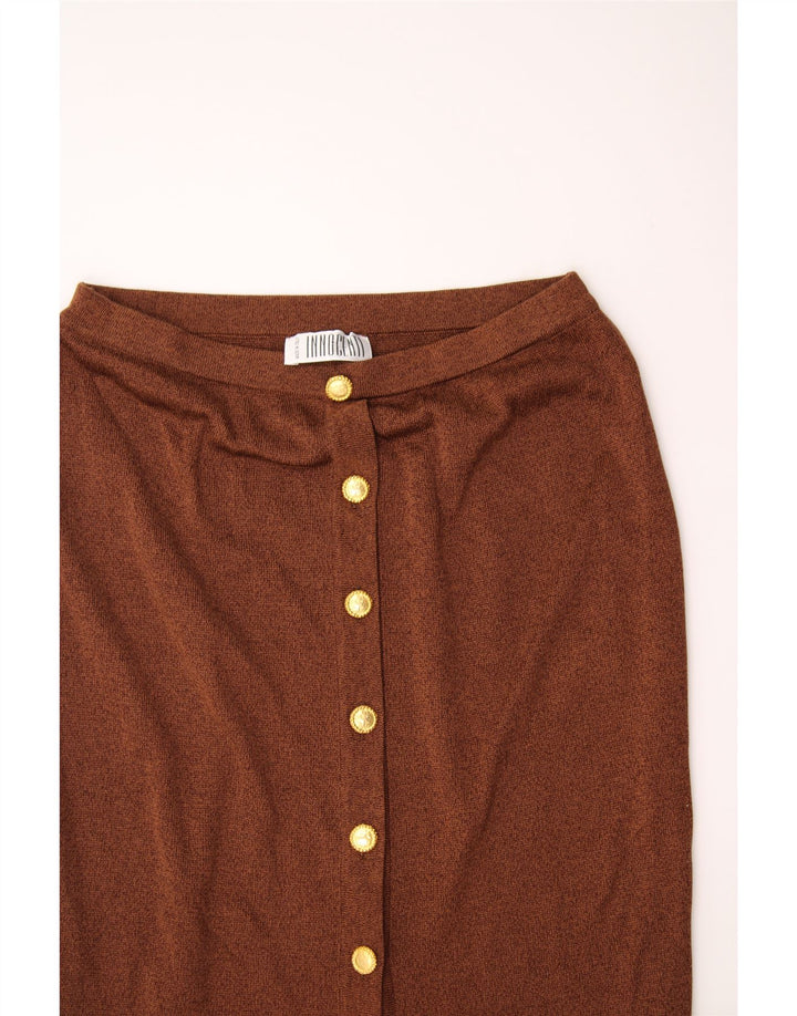 VINTAGE Womens Maxi Skirt W30 Medium  Brown Vintage Vintage and Second-Hand Vintage from Messina Hembry 