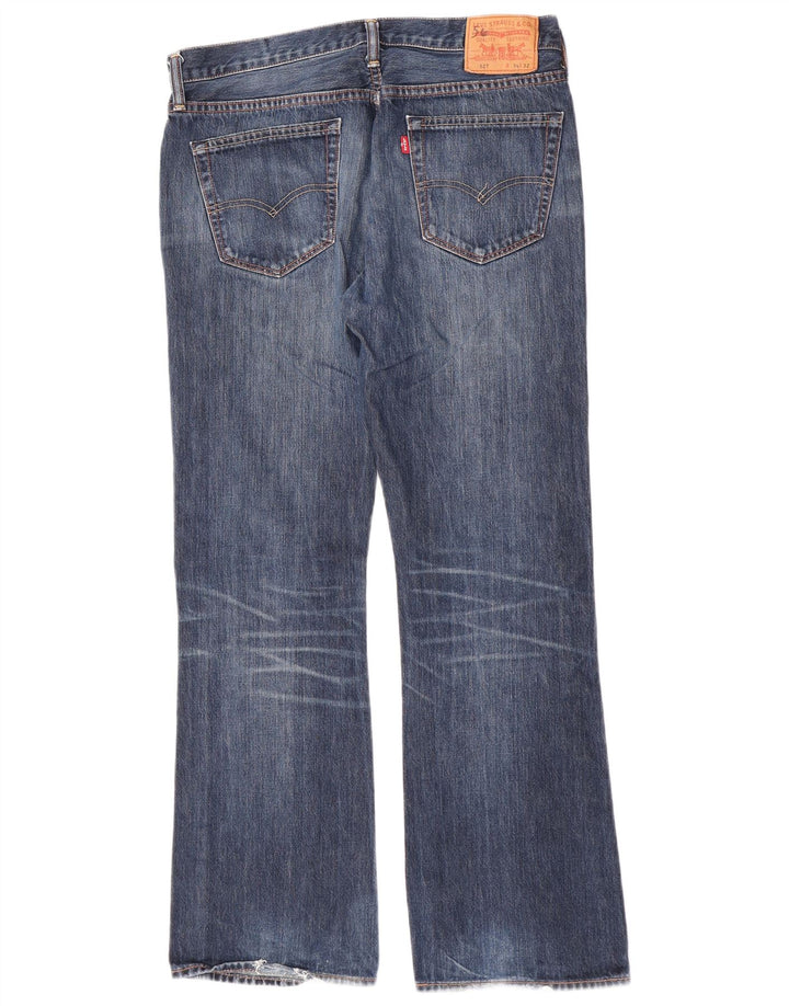 Levi's Mens 527 Bootcut Jeans W34 L32 Μπλε βαμβακερό
