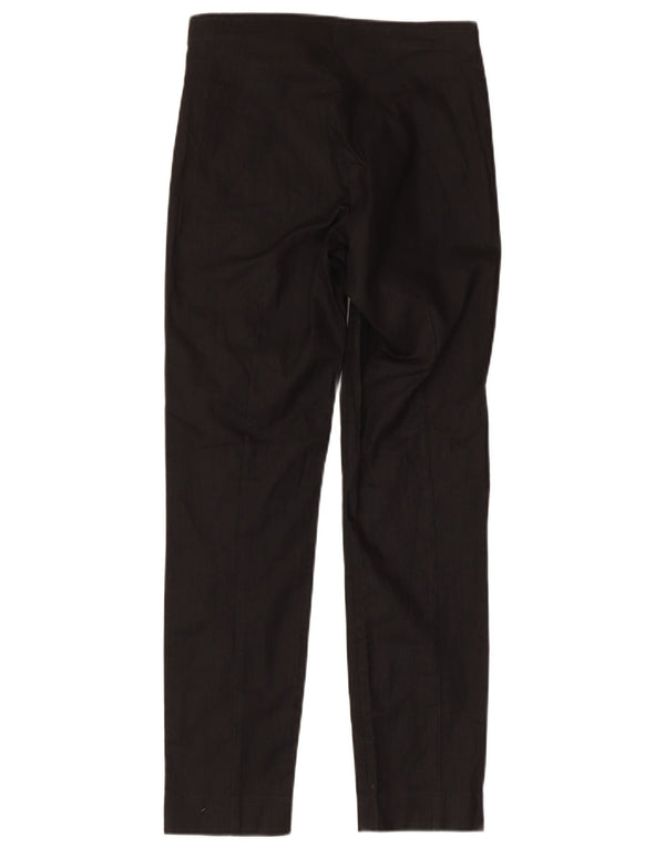 Cos Γυναικείο ίσιο κανονικό παντελόνι Chino EU 34 XS W26 L26 Μαύρο βαμβακερό
