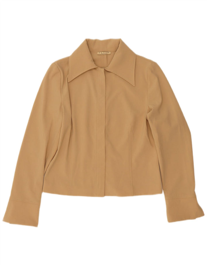 Vintage Γυναικείο Bomber Jacket IT 46 Large Beige Polyester