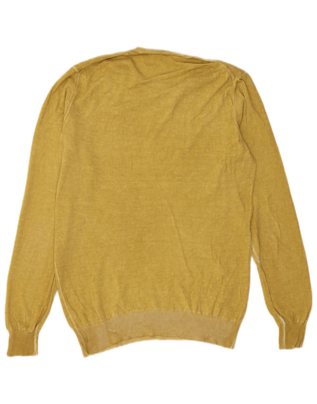 Γυναικείο πουλόβερ Sisley Crew Neck Jumper UK 14 Medium Yellow