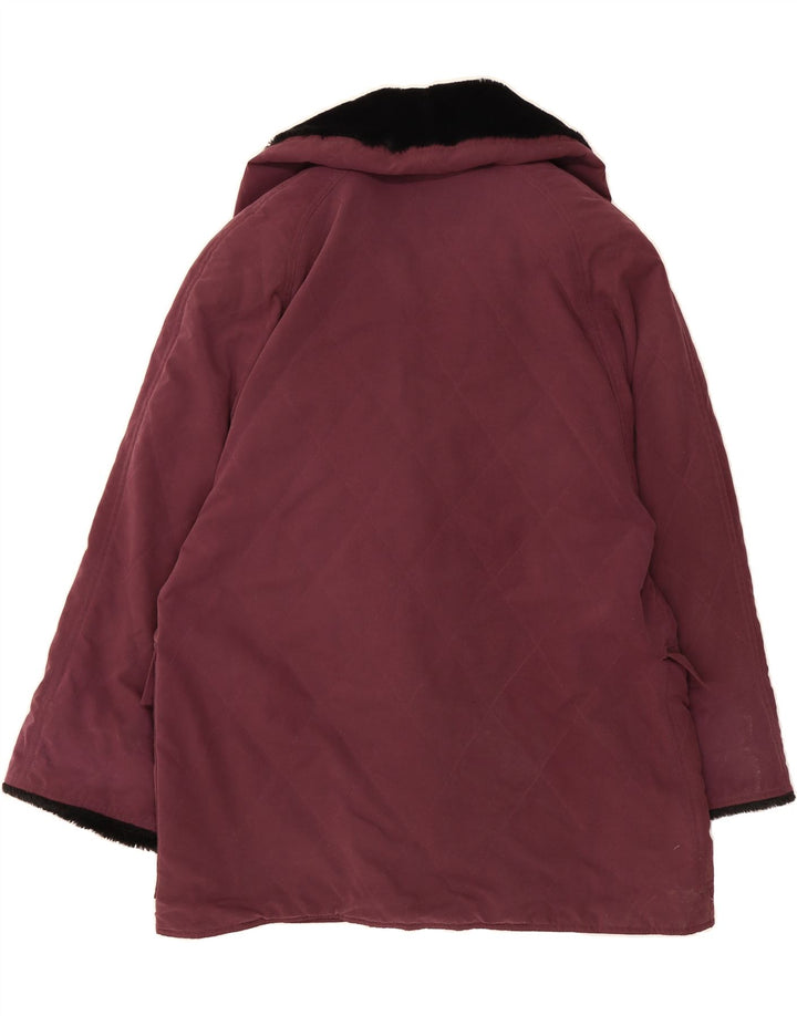 FOUR SEASONS Womens Double Breasted Blazer Jacket UK 16 Large  Maroon Vintage Four Seasons and Second-Hand Four Seasons from Messina Hembry 