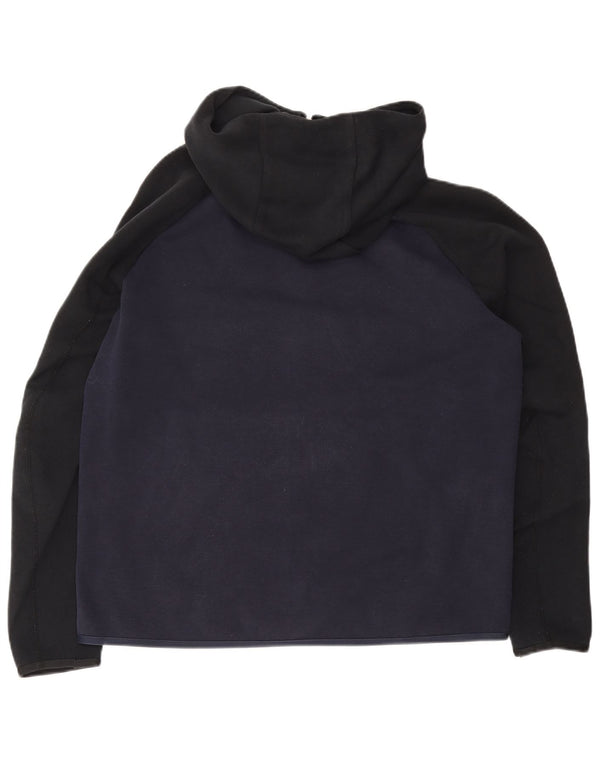 Ανδρικό πουλόβερ NIKE με φερμουάρ με κουκούλα, μεγάλο μπλε ναυτικό, βαμβακερό