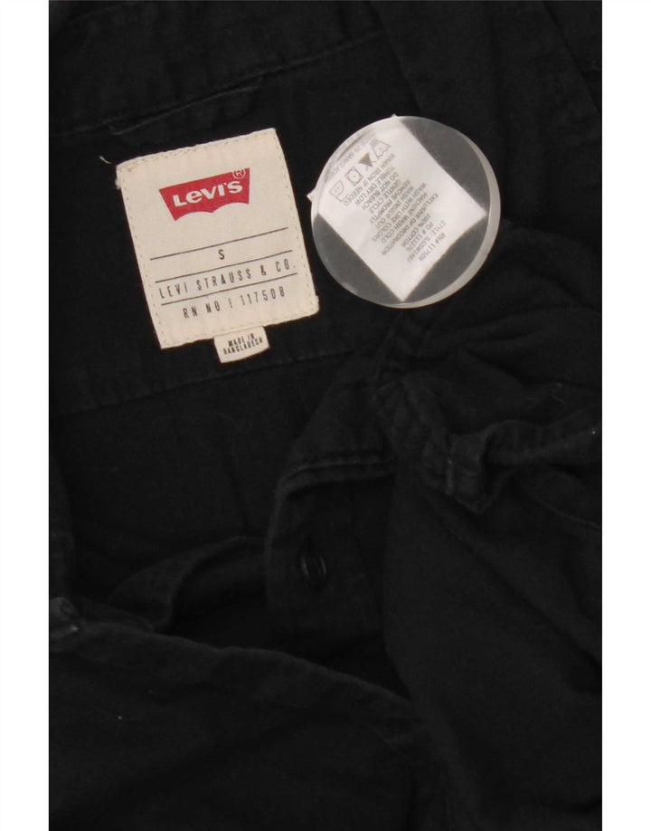 Ανδρικό κοντομάνικο πουκάμισο Levi's Small μαύρο βαμβακερό