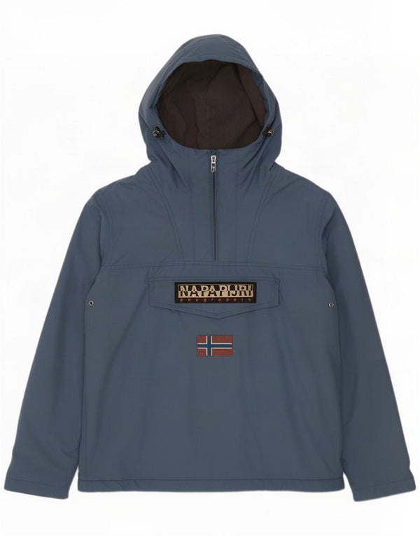 Napapijri Ανδρικό Γεωγραφικό Γραφικό Μπουφάν Anorak UK 44 2XL Μπλε