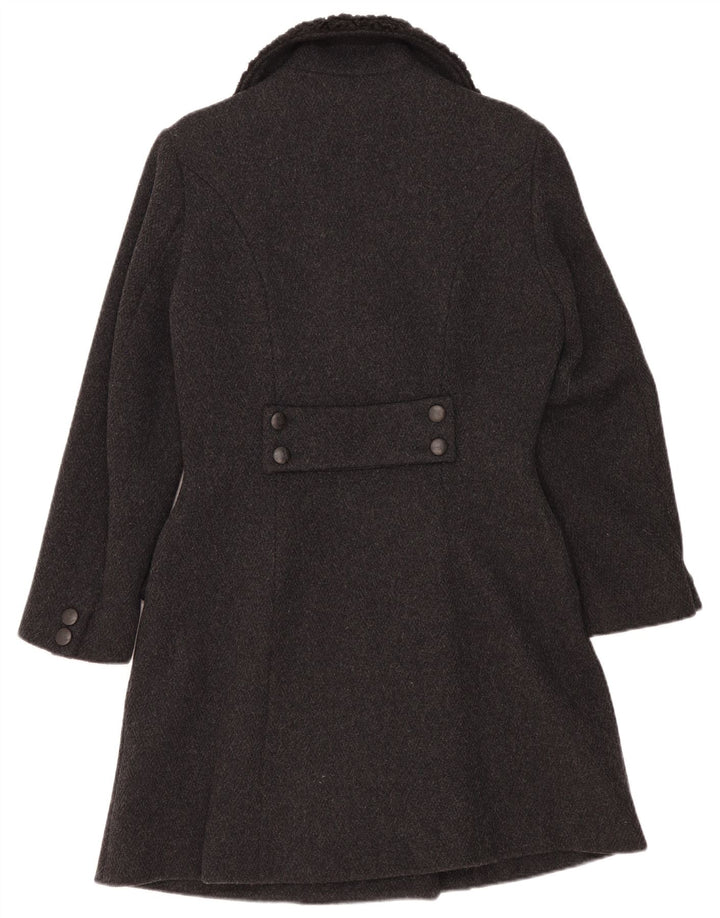 Atos Lombardini Γυναικεία Παλτό με διπλό στήθος UK 12 Medium Black