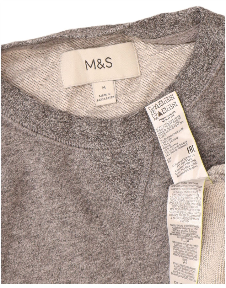 Ανδρική φούτερ Marks & Spencer Jumper Μεσαίο γκρι βαμβακερό