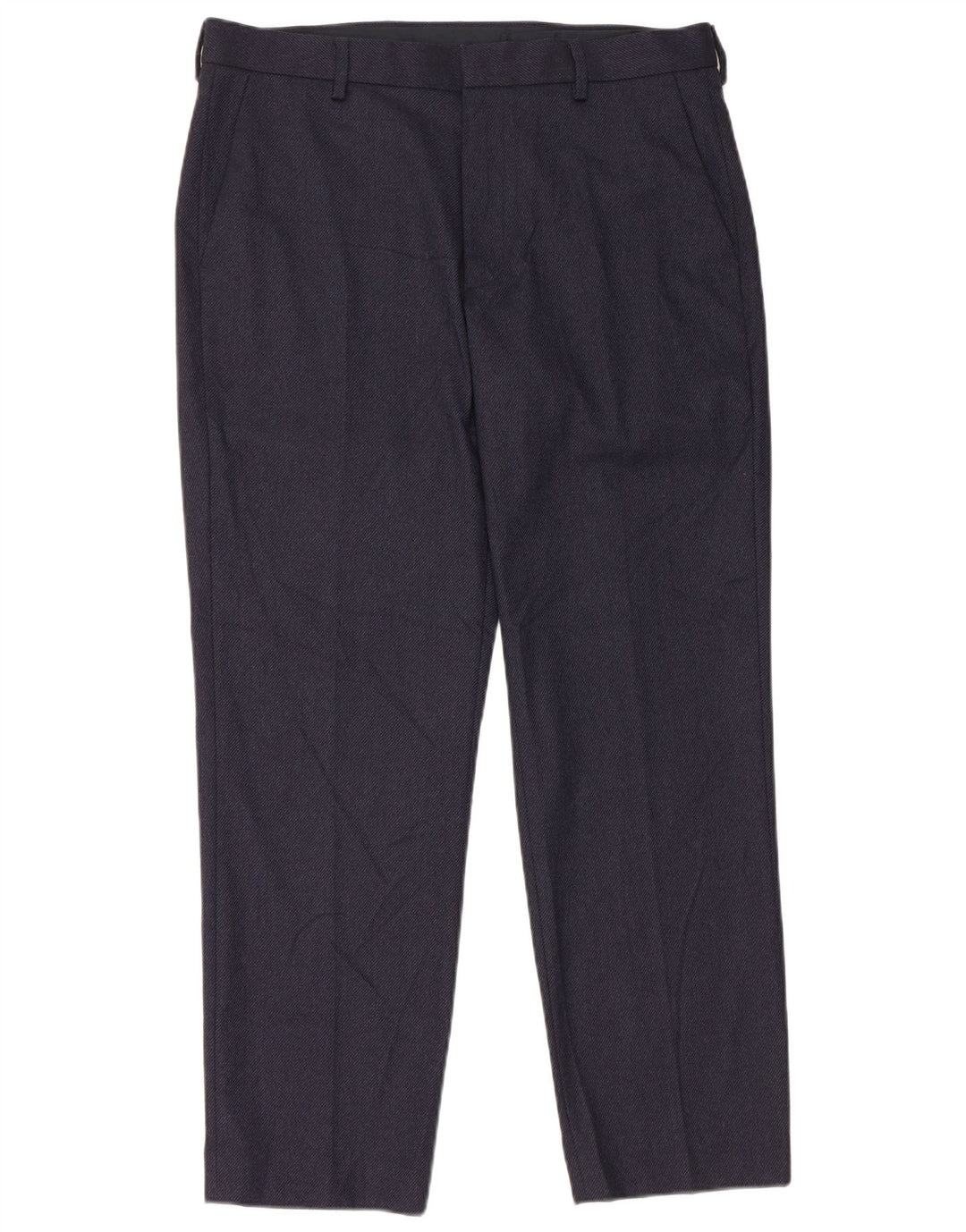Ανδρικό ίσιο παντελόνι Marks & Spencer W34 L29 Navy Blue Polyester